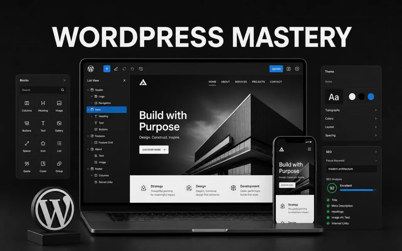 Mastering WordPress From Beginner to Pro Somali Course